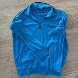 Ralph Lauren polo golf 
Quarter zip
Blue men’s medium sweater